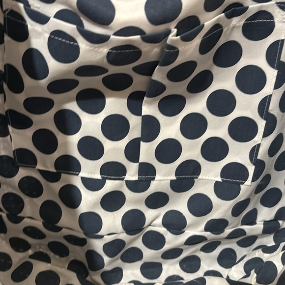 INC Red, White, Navy and Silver Straw Casual bag NWT - Picture 4 of 6